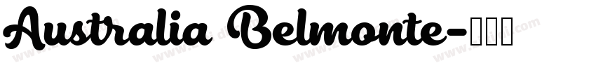 Australia Belmonte字体转换